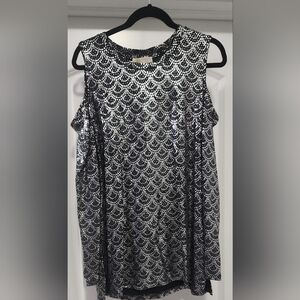 Michael Kors Metallic Long Sleeve Sz XL